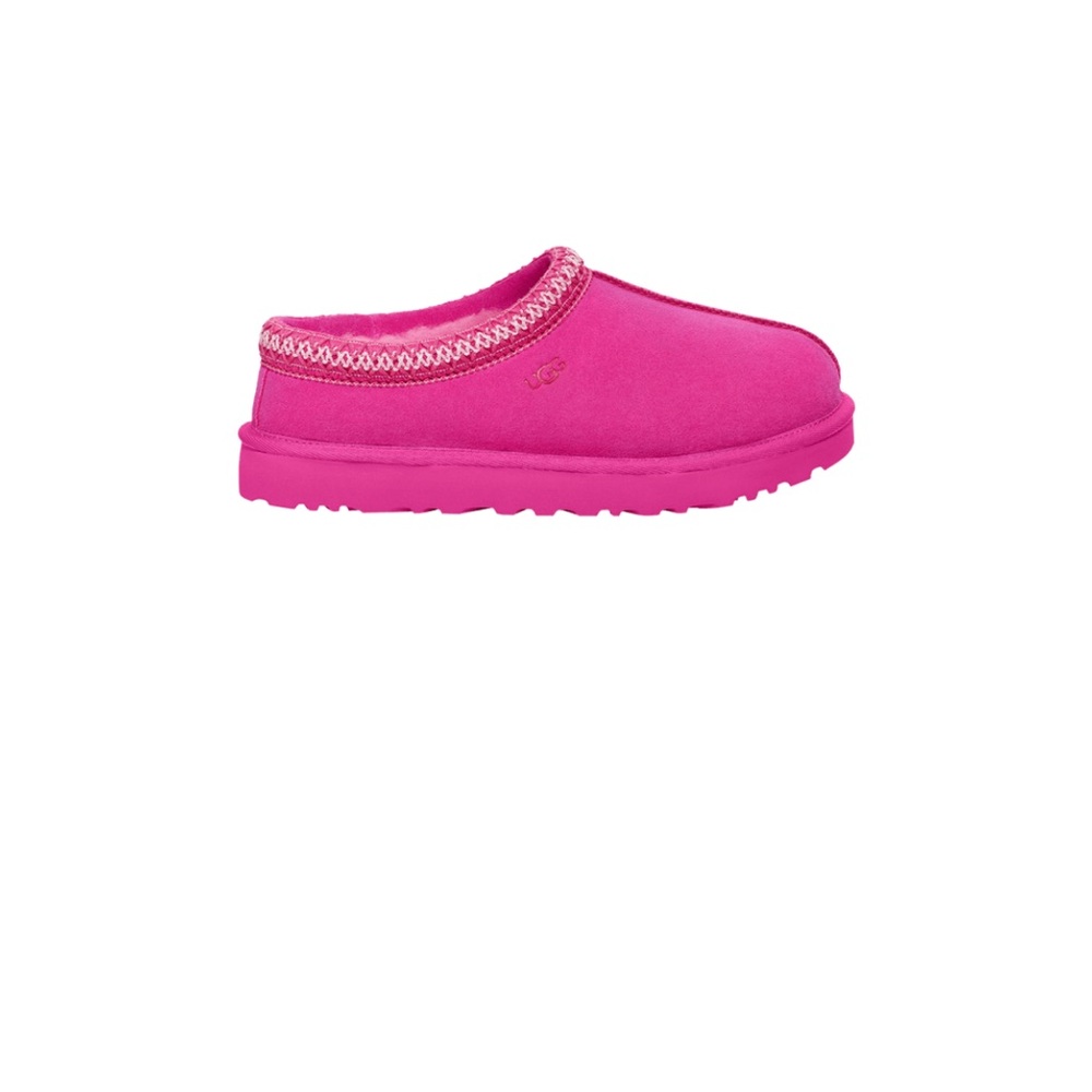 Cozy Pink Slippers with Embroidered Trim